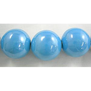 Round Painted Oriental Porcelain Beads, 20mm dia, 20pcs per st [POP02]