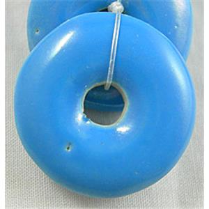 Donut Painted Oriental Porcelain, 28mm dia, 7mm thick, 14pcs per st [POP03]