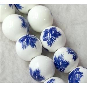 round Porcelain beads, approx 12mm dia [POP42-12MM]