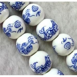 round Porcelain beads, approx 10mm dia [POP47-10MM]