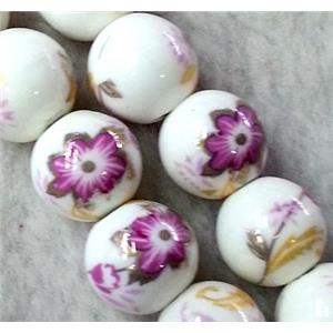 round Porcelain beads, approx 12mm dia [POP48-12MM]