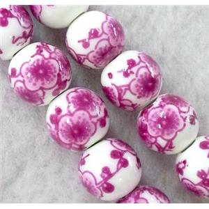 round Porcelain beads, approx 12mm dia [POP51-12MM]