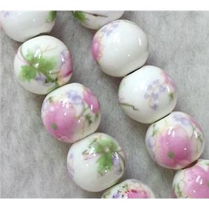 round Porcelain beads, approx 10mm dia [POP56-10MM]