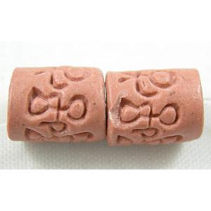 Oriental Porcelain beads, 8mm dia, 10mm length, hole:3mm dia [PORC03]