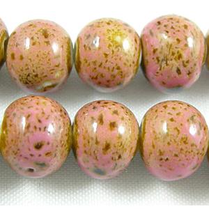 Oriental Porcelain Round Beads, 10mm dia, 40pcs per st [PORC14]