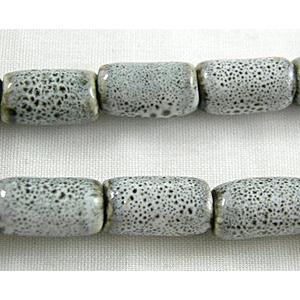 Oriental Porcelain Round Tube Beads, 6x11mm,35pcs per st [PORC42]