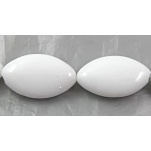 White Porcelain Beads, 12x20mm, approx 20pcs per st [POWH28]