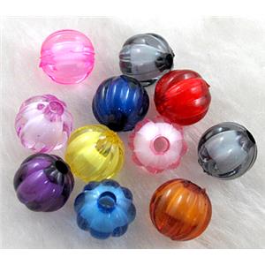 Round Acrylic Bead,Transparent,  mixed, 10mm dia, approx 2000pcs [PSAC04]
