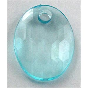 Acrylic Bead,Transparent, 12x16mm,3mm thick, approx 2600pcs [PSAC08C09]