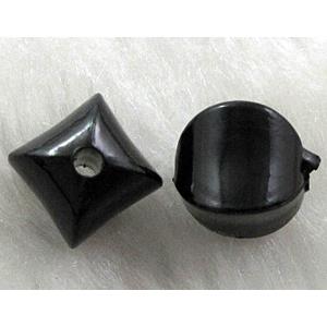 Acrylic Bead, Black, 10x10mm, approx 1800pcs [PSAC10C11]