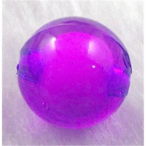Round Acrylic Bead, purple, 16mm dia, approx 440pcs [PSAC11C02]