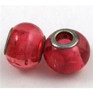 Amber Beads, NR, rondelle, red, approx 14.5mm dia, 5mm hole [PSAM21]