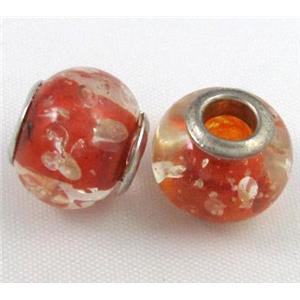 Amber Beads, NR, rondelle, red, approx 14.5mm dia, 5mm hole [PSAM23]