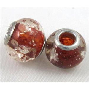 Amber Beads, NR, rondelle, red, approx 14.5mm dia, 5mm hole [PSAM27]