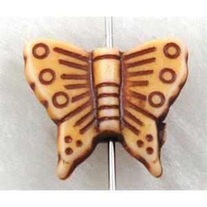 Antique Style red plastic bead, butterfly, 15x12mm, approx 1200pcs [PSAS2049]