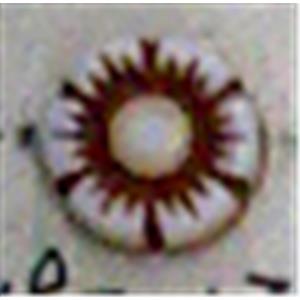 Antique Style red plastic bead, flower, 10mm dia, approx 1700pcs [PSAS2118]