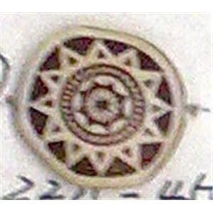 Antique Style red plastic bead, flat-round, 18mm dia, approx 450pcs [PSAS2215]