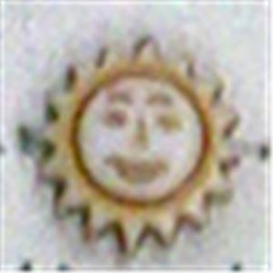 Antique Style red plastic bead, sun-flower, 11mm dia, approx 1500pcs [PSAS2252]