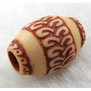 Antique Style red plastic bead, barrel, 12x16mm, approx 430pcs [PSAS2318]