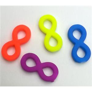 Resin bead, mixed color, approx 10x21mm [PSLT20]