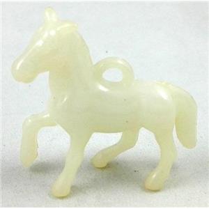 resin pendant, horse, approx 40x40mm, 190pcs [PSLT31]