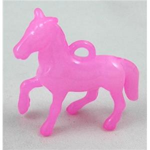 resin pendant, horse, approx 40x40mm, 190pcs [PSLT33]