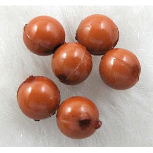 Plastic round Beads, Coffee, 6mm dia, approx 9000pcs [PSR06C05-6MM]