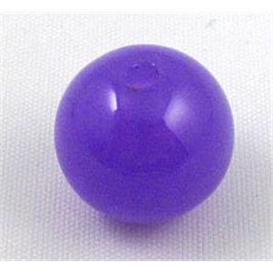Jelly round resin bead, purple, 16mm dia, approx 200pcs [PSR17]