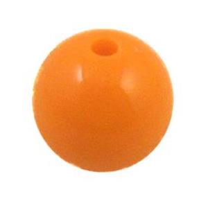 Jelly round resin bead, orange, 16mm dia, approx 200pcs [PSR18]