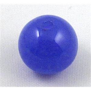 Jelly round resin bead, blue, 16mm dia, approx 200pcs [PSR19]