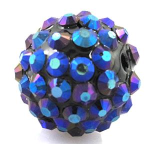 Round crystal rhinestone bead, 22MM dia [RSBARB015-22MM]