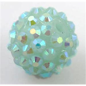 Round crystal rhinestone bead, 14mm dia [RSBARB038-14MM]
