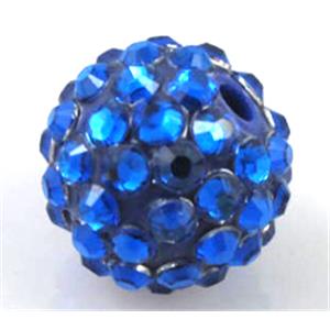 Round crystal rhinestone bead, 12MM dia [RSBARB041-12MM]