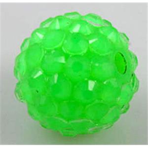 Round crystal rhinestone bead, 16mm dia [RSBARB043-16MM]