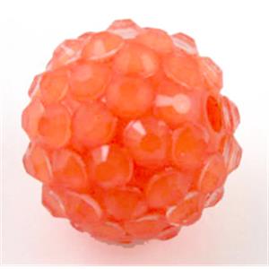 Round crystal rhinestone bead, 18mm dia [RSBARB046-18MM]