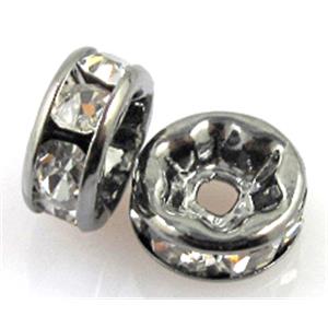 Rondelle rhinestone, Middle East Rhinestone, plumbum black, approx 5mm [RSBARD22-5MM]