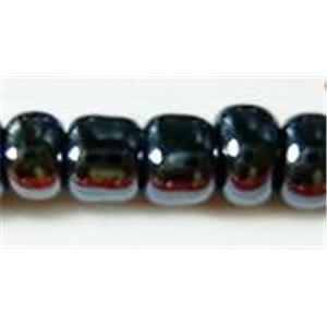 Pony Bead, opaque colours lustered, approx 2mm [SEB129]