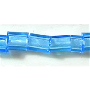 blue Pony Beads - two cut 2mm, approx 2mm length [SEBM110]