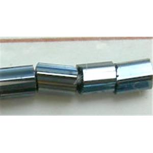 Two Cut Grey Seed Beads 11/O, approx 2mm length [SEBM2CUTGREY-11/O]