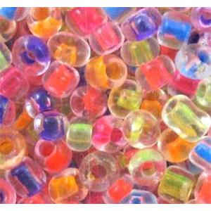 Seed bead, round, mixed color, 2mm dia [SEBOT001]