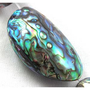 Paua Abalone Shell Bead, approx 22x30mm, 13pcs per st [SHEAB08-22X30]