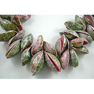 Conch Beads, pink, dyed, 12x20mm, 20x33mm, approx 600pcs [SHECH03C04]
