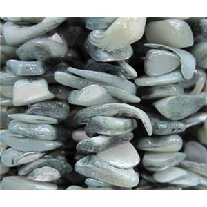 Fresh water shell bead, freeform, approx 5-13mm [SHEER051]