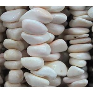 Fresh water shell bead, freeform, approx 5-13mm [SHEER053]