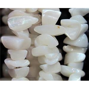 Fresh water shell bead, freeform, approx 5-13mm [SHEER055]