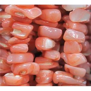 Fresh water shell bead, freeform, approx 5-13mm [SHEER061]