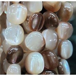 Fresh water shell bead, freeform, approx 5-7mm [SHEER065]