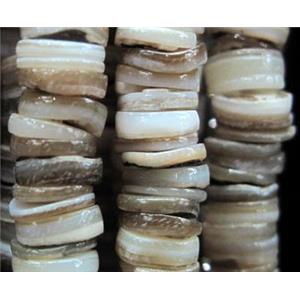 heishi, Fresh water shell bead, approx 5-6mm, 40cm length [SHEER072]