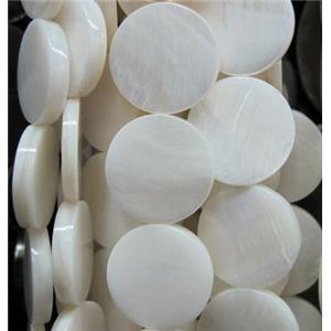Fresh water shell bead, round, approx 15mm dia [SHEER085]