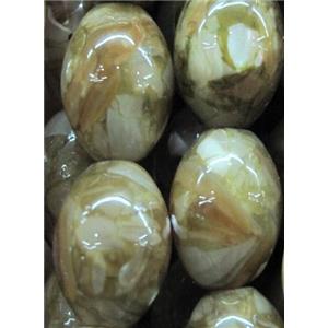 mother of pearl bead, oval, approx 8x13mm [SHEMP06]
